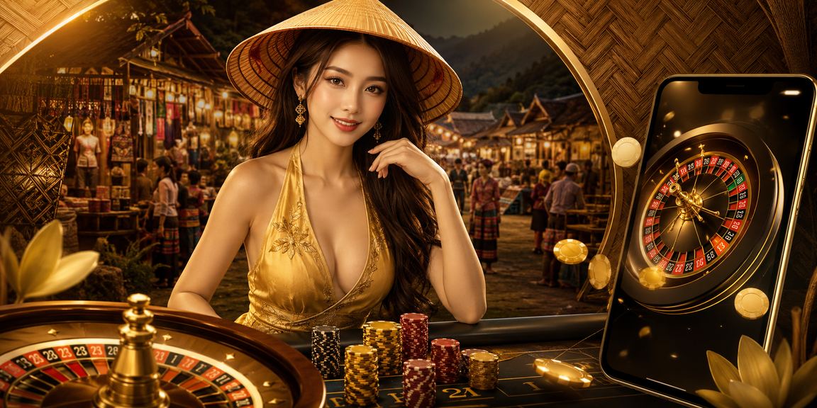 Trò chơi roulette trực tuyến tại Sa Pa, biểu tượng nón lá Việt Nam